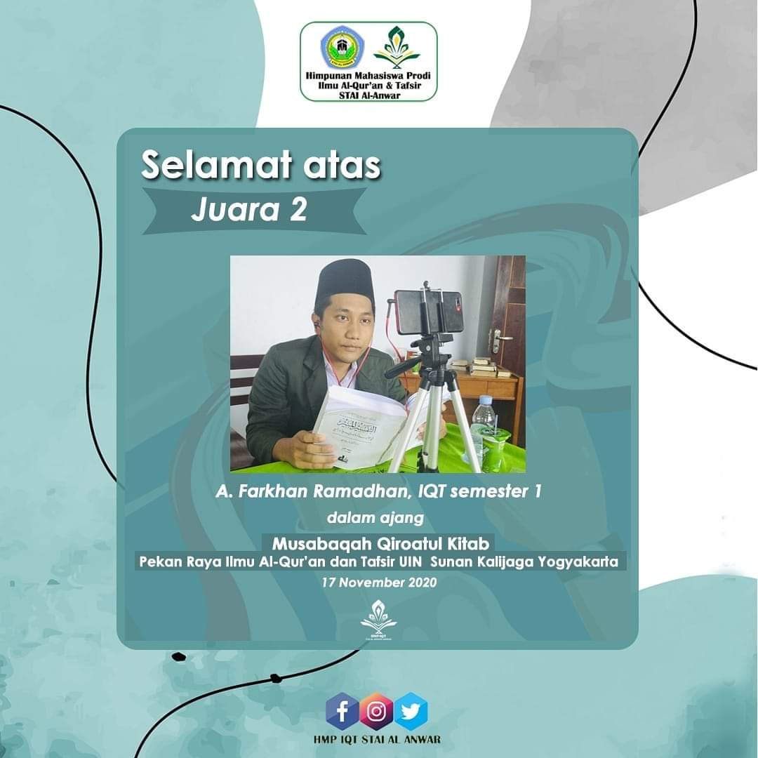 Juara 2 MQK Pekan Raya IAT UIN Sunan Kalijaga Yogyakarta